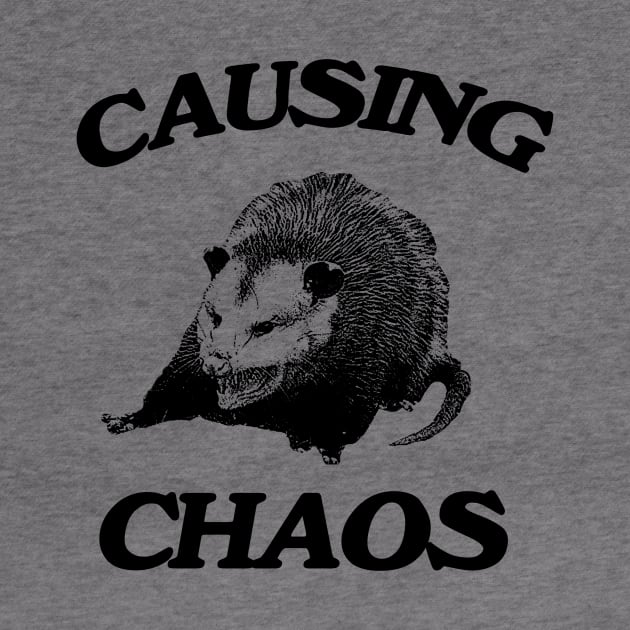 Opossum causing chaos shirt, Funny Possum Meme by CamavIngora